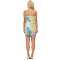 Watercolour Watercolor Paint Ink Wrap Tie Front Dress View4