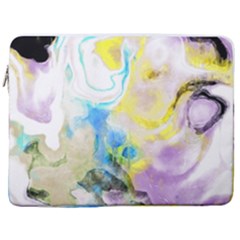 Watercolour Watercolor Paint Ink 17  Vertical Laptop Sleeve Case With Pocket