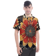 Pattern Decoration Background Men s Polo T-shirt by Loisa77