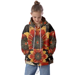 Pattern Decoration Background Kids  Oversized Hoodie