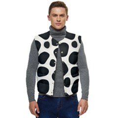 Background Pattern Texture Design Men s Button Up Puffer Vest	