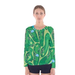 Golf Course Par Green Women s Long Sleeve T-shirt