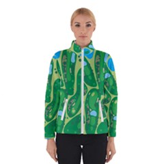 Golf Course Par Green Women s Bomber Jacket