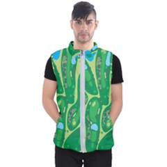 Golf Course Par Green Men s Puffer Vest