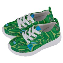 Golf Course Par Green Kids  Lightweight Sports Shoes by Loisa77