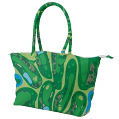 Golf Course Par Green Canvas Shoulder Bag by Loisa77