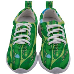 Golf Course Par Green Kids Athletic Shoes by Loisa77