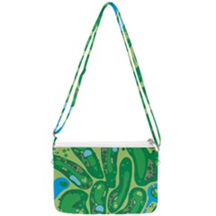 Golf Course Par Green Double Gusset Crossbody Bag by Loisa77