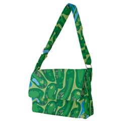 Golf Course Par Green Full Print Messenger Bag (m) by Loisa77