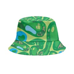 Golf Course Par Green Inside Out Bucket Hat by Loisa77