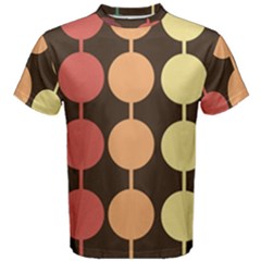 Pattern Circle Retro Design Men s Cotton T-shirt by Loisa77