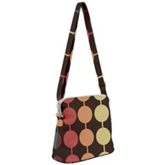 Pattern Circle Retro Design Zipper Messenger Bag by Loisa77