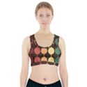 Pattern Circle Retro Design Sports Bra With Pocket View1