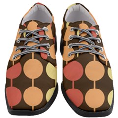 Pattern Circle Retro Design Women Heeled Oxford Shoes by Loisa77