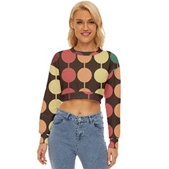 Pattern Circle Retro Design Lightweight Long Sleeve Sweatshirt by Loisa77