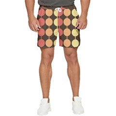 Pattern Circle Retro Design Men s Runner Shorts by Loisa77