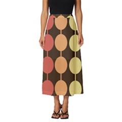 Pattern Circle Retro Design Classic Midi Chiffon Skirt by Loisa77