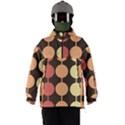 Pattern Circle Retro Design Men s Ski and Snowboard Waterproof Breathable Jacket View1