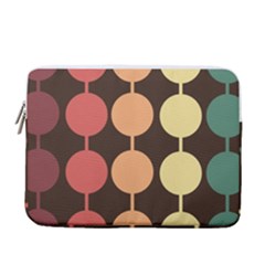 Pattern Circle Retro Design 13  Vertical Laptop Sleeve Case With Pocket by Loisa77