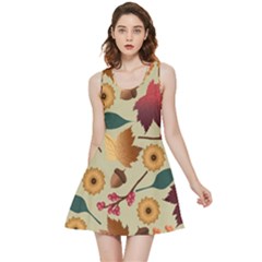 Autumn Leaves Autumn Colour Season Inside Out Reversible Sleeveless Dress by Loisa77