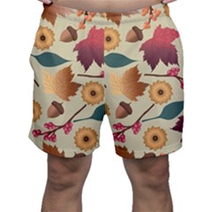 Autumn Leaves Autumn Colour Season Men s Shorts by Loisa77