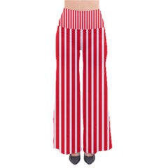 Strip Red White Pattern So Vintage Palazzo Pants by Loisa77