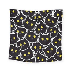 Cat Pattern Pet Drawing Eyes Square Tapestry (small)