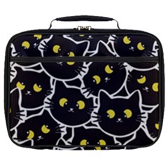 Cat Pattern Pet Drawing Eyes Full Print Lunch Bag by Loisa77