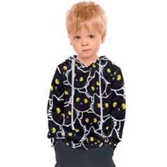 Cat Pattern Pet Drawing Eyes Kids  Overhead Hoodie