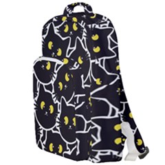 Cat Pattern Pet Drawing Eyes Double Compartment Backpack by Loisa77