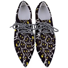 Cat Pattern Pet Drawing Eyes Pointed Oxford Shoes by Loisa77