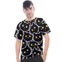 Cat Pattern Pet Drawing Eyes Men s Sport Top View1