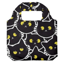 Cat Pattern Pet Drawing Eyes Premium Foldable Grocery Recycle Bag by Loisa77