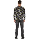 Cat Pattern Pet Drawing Eyes Men s Fleece Sweatshirt View4