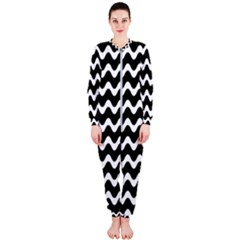 Wave Pattern Wavy Halftone Onepiece Jumpsuit (ladies)