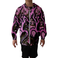 Pink Browning Deer Glitter Camo Camouflage Kids  Hooded Windbreaker