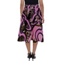 Pink Browning Deer Glitter Camo Camouflage Perfect Length Midi Skirt View2