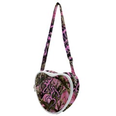 Pink Browning Deer Glitter Camo Camouflage Heart Shoulder Bag by Loisa77