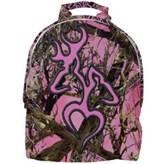 Pink Browning Deer Glitter Camo Camouflage Mini Full Print Backpack by Loisa77