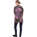 Pink Browning Deer Glitter Camo Camouflage Long Sleeve Velvet Kimono  View2