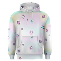 Stars Cute Pastel Pattern Rainbow Men s Core Hoodie by Loisa77