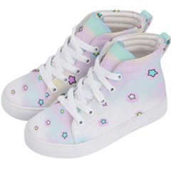 Stars Cute Pastel Pattern Rainbow Kids  Hi-top Skate Sneakers by Loisa77