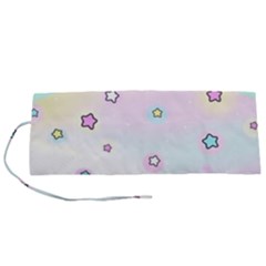 Stars Cute Pastel Pattern Rainbow Roll Up Canvas Pencil Holder (s) by Loisa77