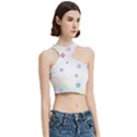 Stars Cute Pastel Pattern Rainbow Cut Out Top View3