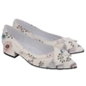 Butterflies Cute Flower Pastel Pattern Women s Bow Heels View3