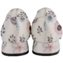 Butterflies Cute Flower Pastel Pattern Women s Bow Heels View4