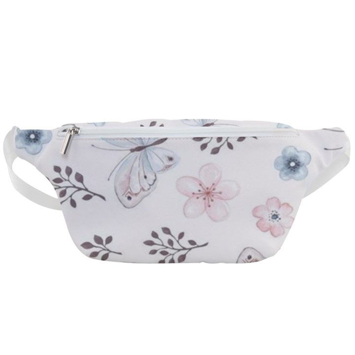 Butterflies Cute Flower Pastel Pattern Waist Bag 