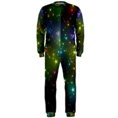 Stars Coloured Lights Background Onepiece Jumpsuit (men)