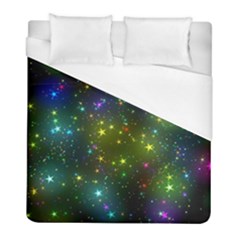 Stars Coloured Lights Background Duvet Cover (full/ Double Size) by Loisa77