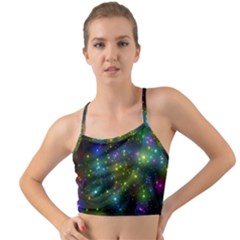 Stars Coloured Lights Background Mini Tank Bikini Top by Loisa77